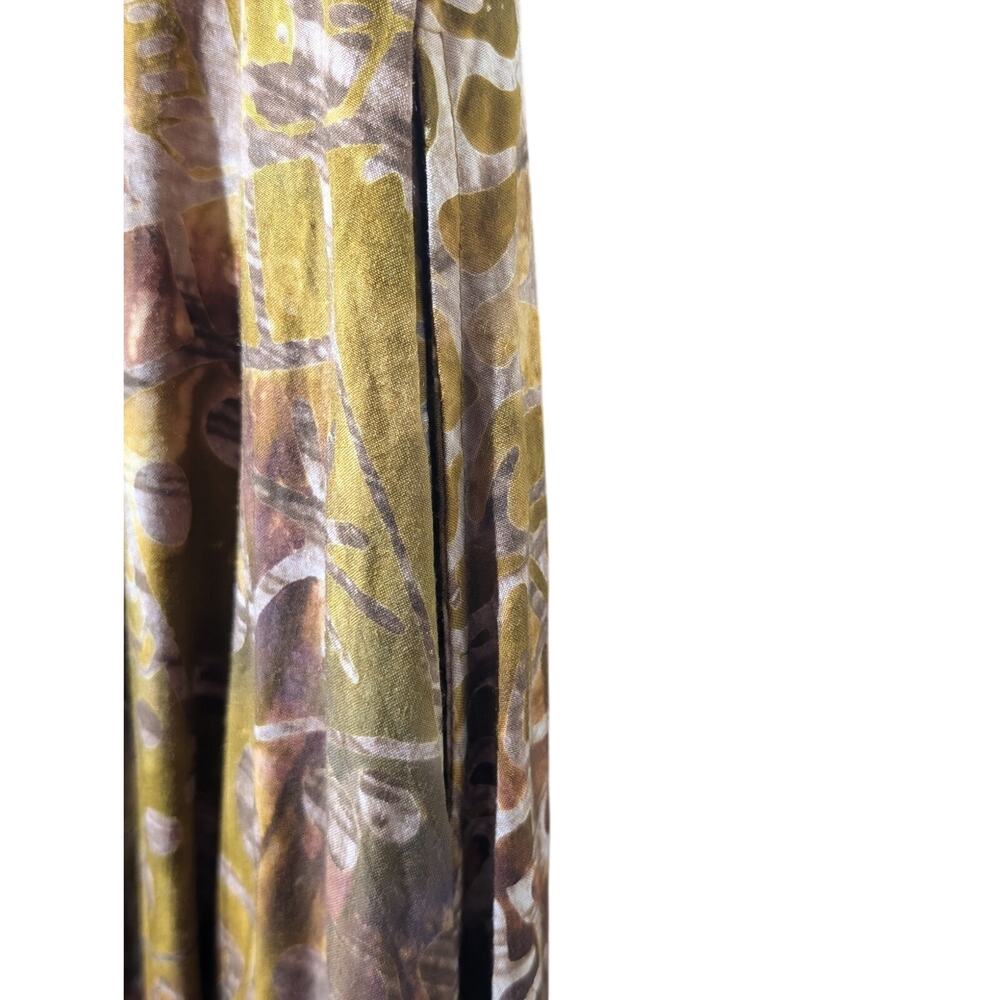 Hand Made In Indonesia 100% Rayon Sleeveless Tie Back Fall Color Dress Size S - Picture 7 of 8